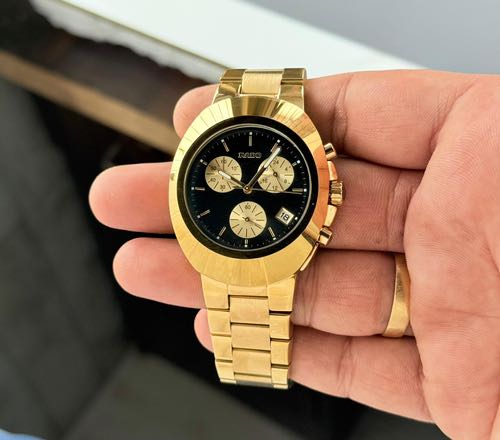 RADO DIASTAR GOLD BLACK 100M CHRONOGRAPH AAA-QUALITY