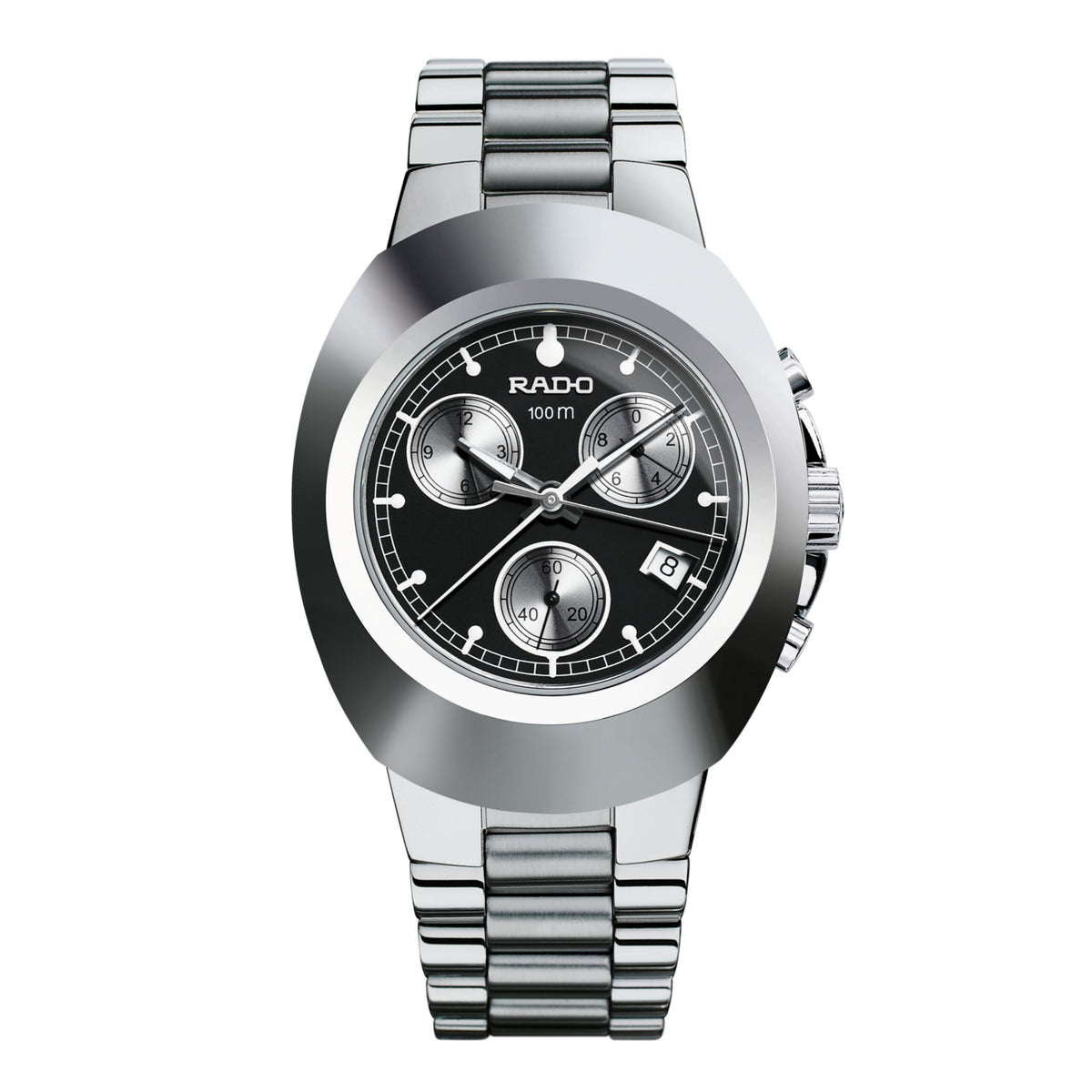 RADO DIASTAR SILVER BLACK 100M CHRONOGRAPH AAA-QUALITY