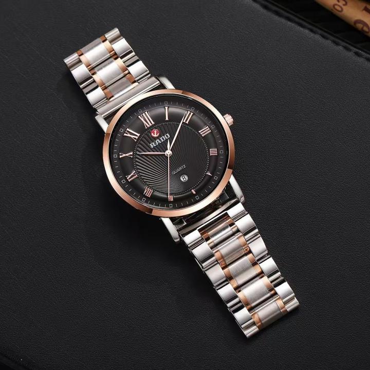 RADO CLASSIC MENS ANALOG DUAL TONE WITH BLACK DIAL  WATCH