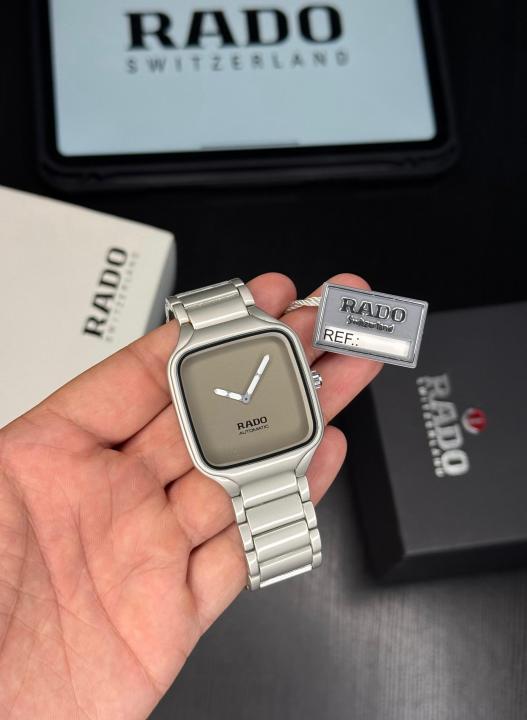 RADO TRUE SQUARE QUARTZ WHITE WATCH