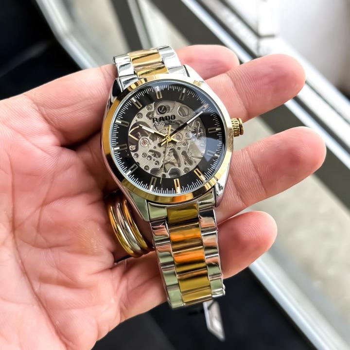 RADO AUTOMATIC GOLD-TT-BLACK