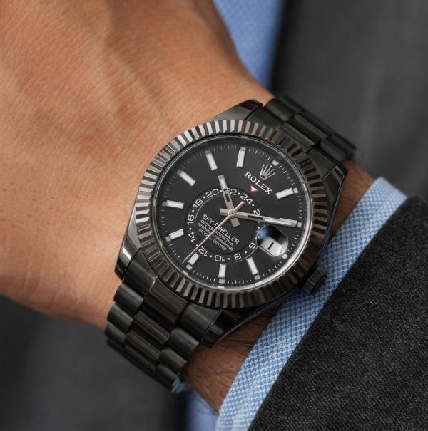 ROLEX OYSTER PERPETUAL SKY DWELLER FULL BLACK