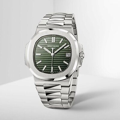 PATEK PHILIPPE NAUTILUS SILVER GREEN (AUTOMATIC)