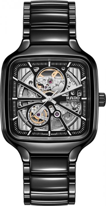 RADO TRUE SQUARE AUTOMATIC CERAMIC BLACK SILVER WITH *({FULL KIT})*