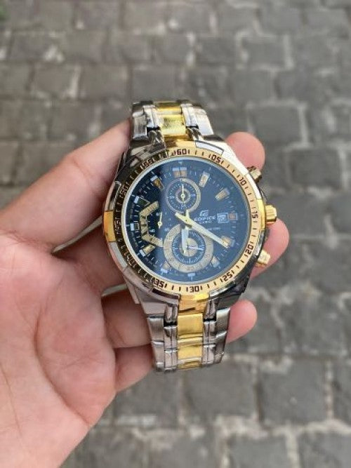 EDIFICE CASIO CHRONOGRAPH WATCH (DUAL TONE BLACK)