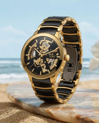 RADO CENTRIX GOLD BLACK  AUTOMATIC OPEN HEART