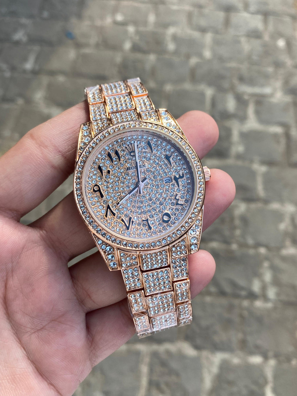 ROLEX ARABIC DIAMOND ROSEGOLD
