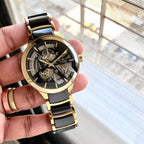 RADO CENTRIX GOLD BLACK  AUTOMATIC OPEN HEART