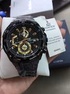 EDIFICE CASIO CHRONOGRAPH WATCH (BLACK GOLD)