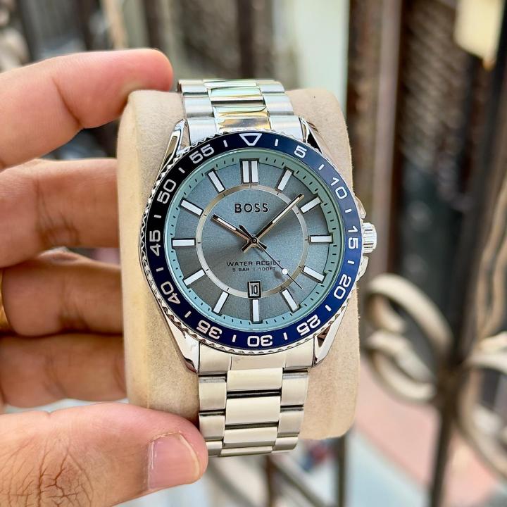 HUGOBOSS ANALOGS SILVER BLUE