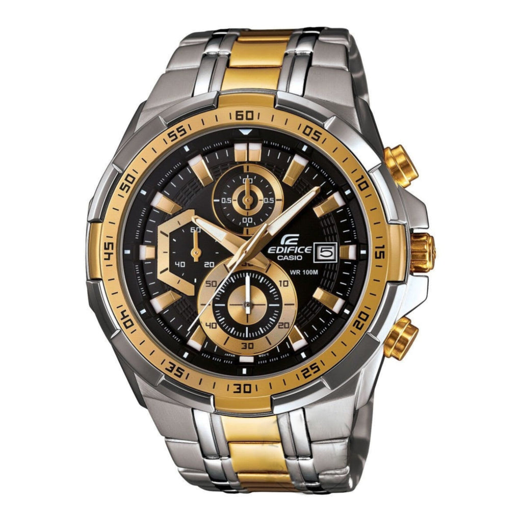 EDIFICE CASIO CHRONOGRAPH WATCH (DUAL TONE BLACK)