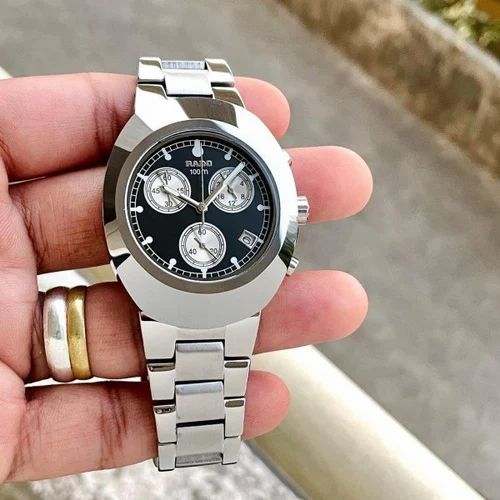 RADO DIASTAR SILVER BLACK 100M CHRONOGRAPH AAA-QUALITY