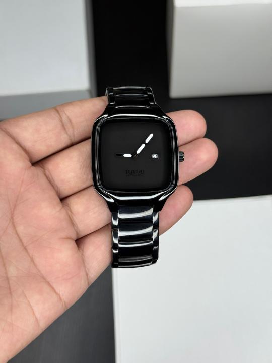 RADO TRUE SQUARE QUARTZ BLACK WATCH