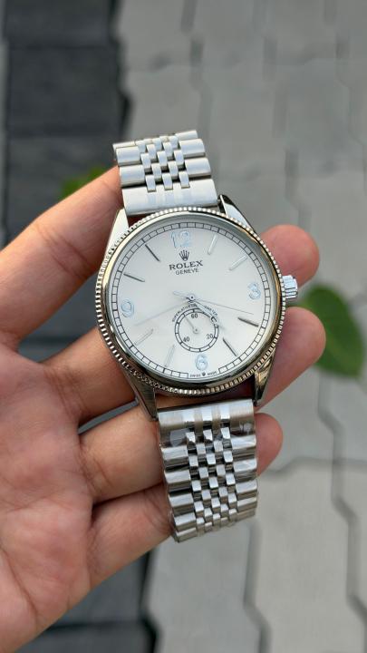 ROLEX 1908 AUTOMATIC SILVER WHITE