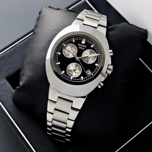 RADO DIASTAR SILVER BLACK 100M CHRONOGRAPH AAA-QUALITY
