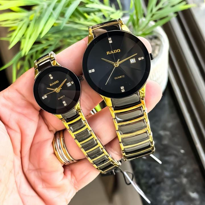RADO COUPLE GOLD TT BLACK