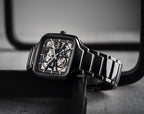 RADO TRUE SQUARE AUTOMATIC CERAMIC BLACK SILVER WITH *({FULL KIT})*