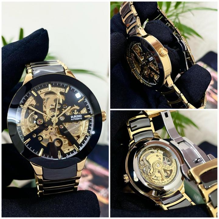 RADO CENTRIX BLACK GOLD AUTOMATIC OPEN HEART