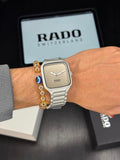 RADO TRUE SQUARE QUARTZ WHITE WATCH