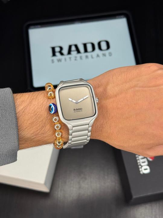 RADO TRUE SQUARE QUARTZ WHITE WATCH