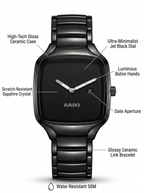 RADO FULL BLACK STEALTH SQUARE EDITION