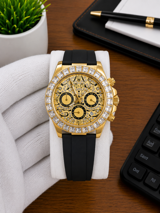 ROLEX EYE OF TIGER GOLD DIAMOND AT200